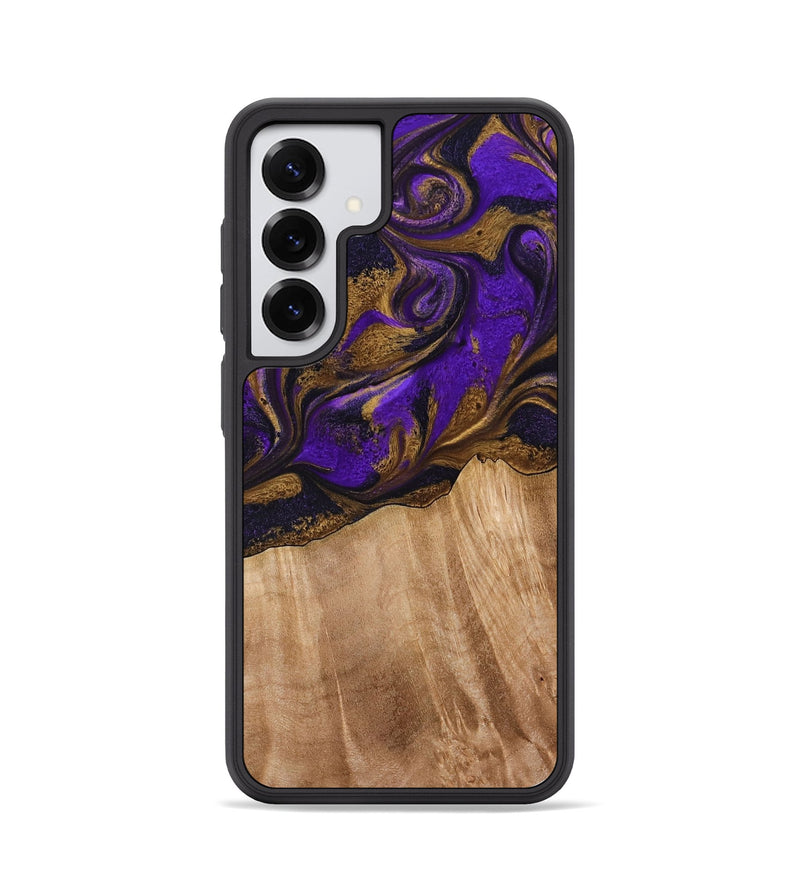 Galaxy S25 Wood Phone Case - Kaley (Purple, 773360)