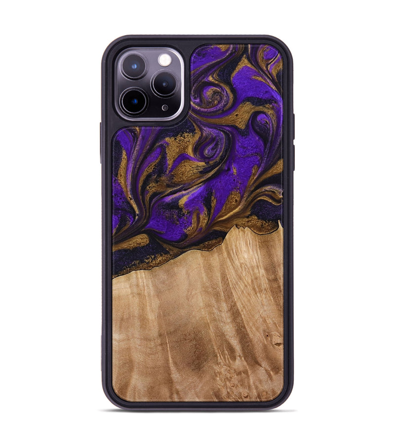 iPhone 11 Pro Max Wood Phone Case - Kaley (Purple, 773360)