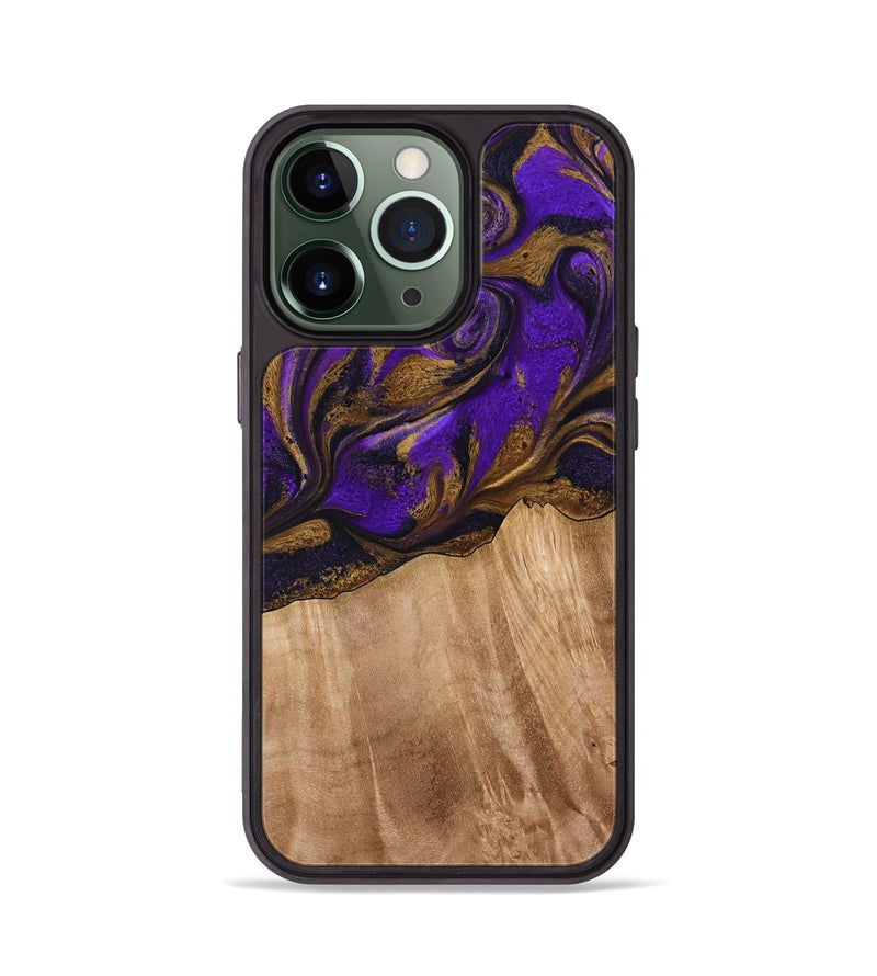 iPhone 13 Pro Wood Phone Case - Kaley (Purple, 773360)
