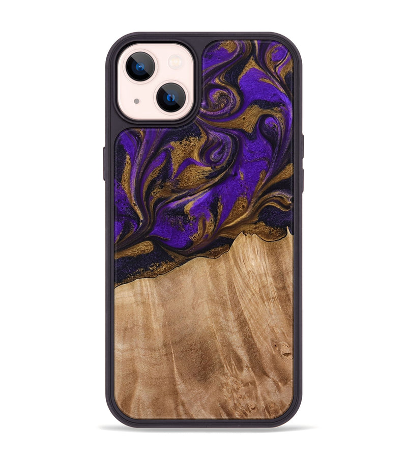 iPhone 14 Plus Wood Phone Case - Kaley (Purple, 773360)