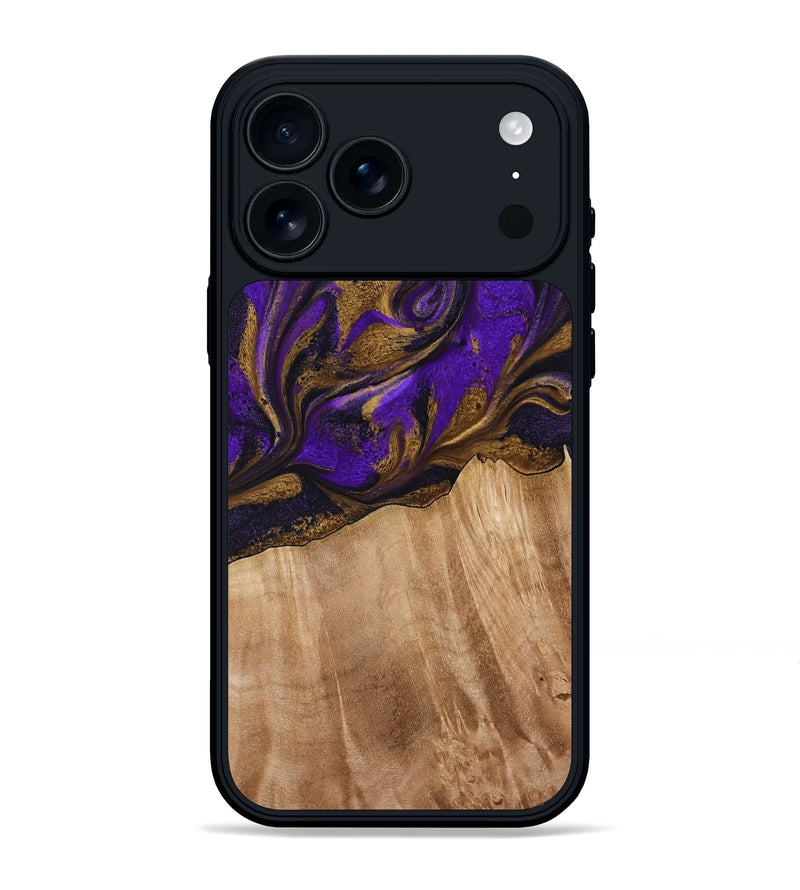 iPhone 17 Pro Max Wood Phone Case - Kaley (Purple, 773360)