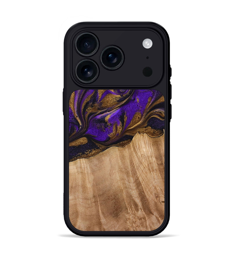 iPhone 17 Pro Wood Phone Case - Kaley (Purple, 773360)