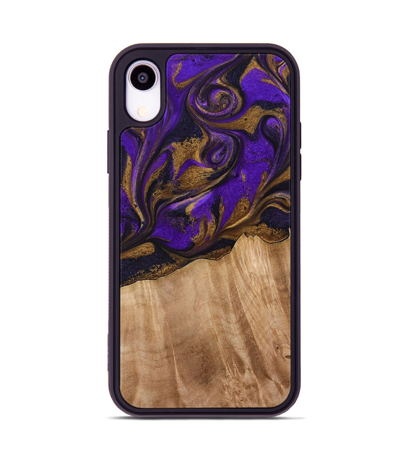 iPhone Xr Wood Phone Case - Kaley (Purple, 773360)