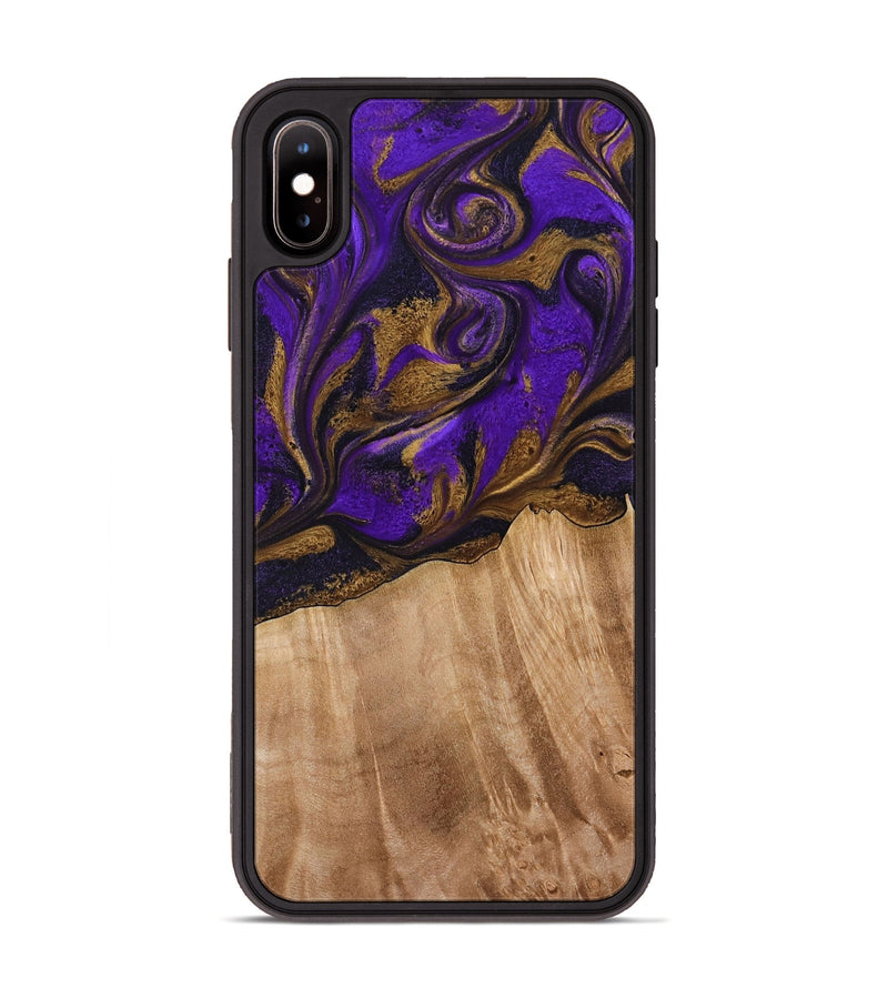 iPhone Xs Max Wood Phone Case - Kaley (Purple, 773360)