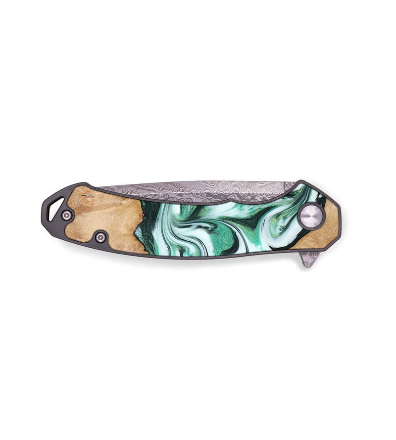 EDC Wood Pocket Knife - Dalton (Green, 773384)