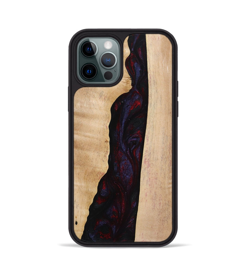 iPhone 12 Pro Wood Phone Case - Darron (Red, 773570)