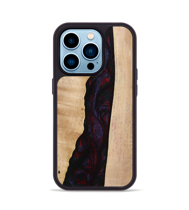 iPhone 14 Pro Wood Phone Case - Darron (Red, 773570)