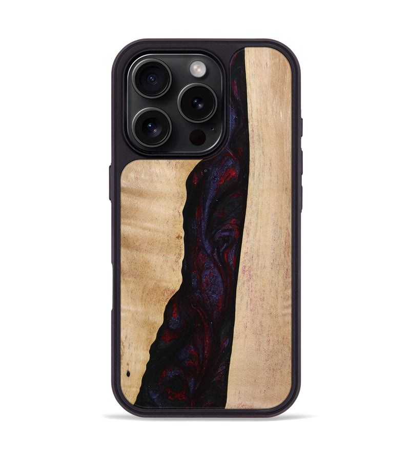 iPhone 16 Pro Wood Phone Case - Darron (Red, 773570)