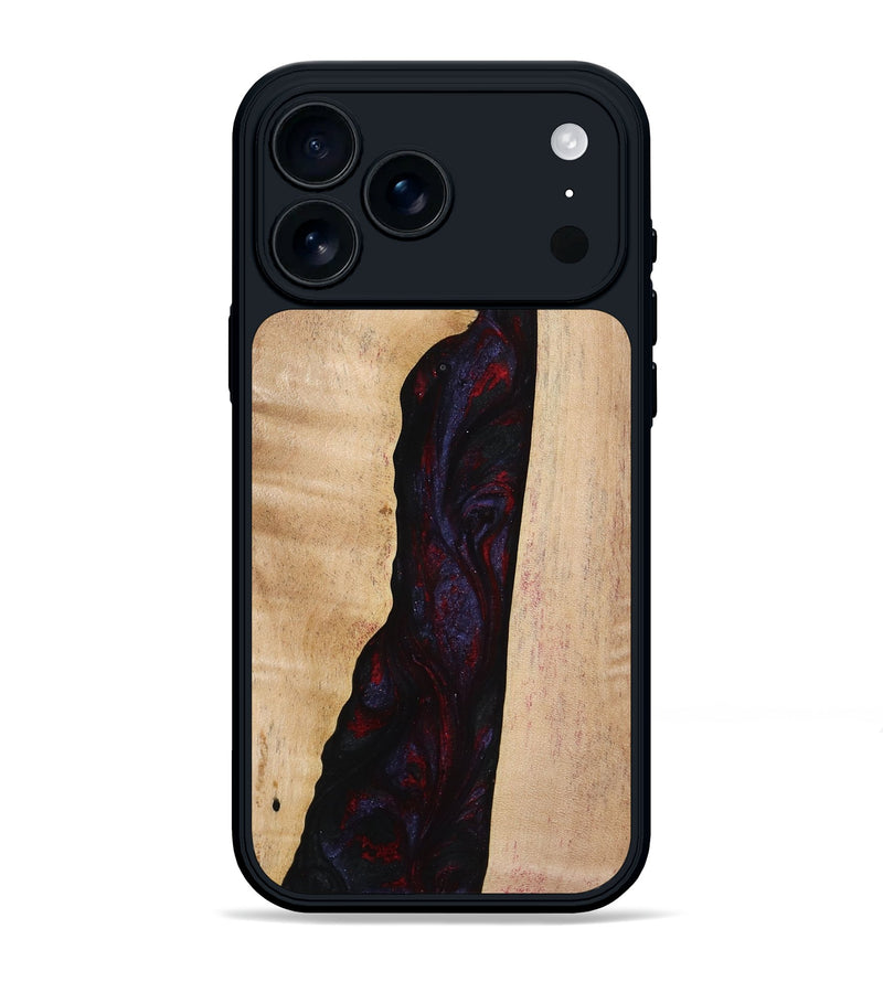 iPhone 17 Pro Max Wood Phone Case - Darron (Red, 773570)