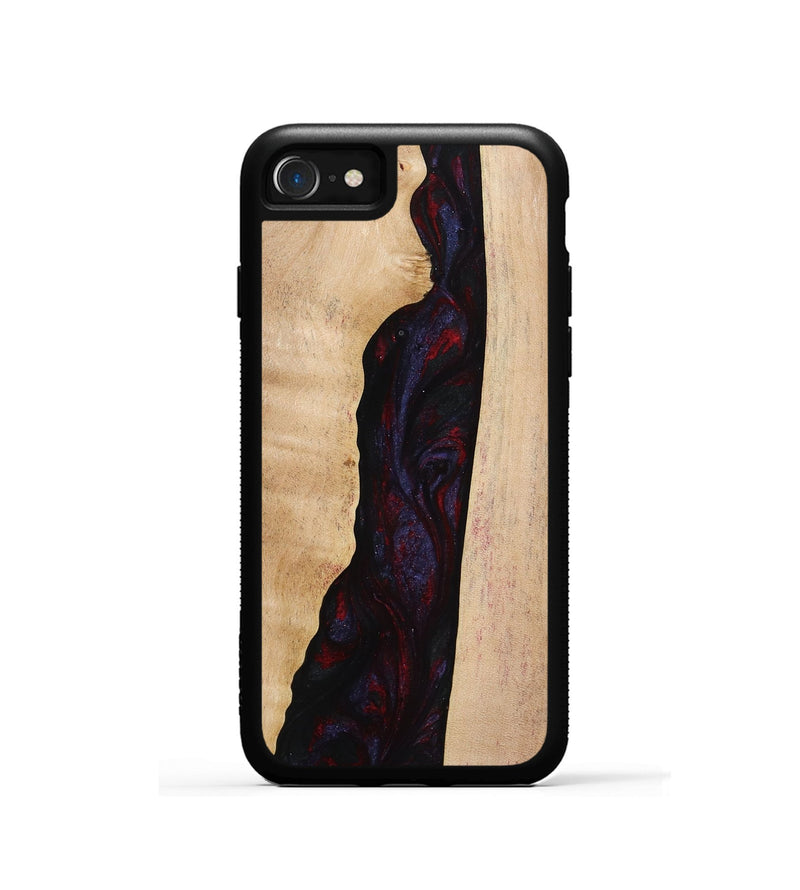 iPhone SE Wood Phone Case - Darron (Red, 773570)