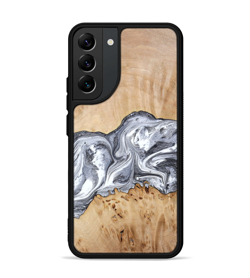 Galaxy S22 Plus Wood Phone Case - Lea (Black & White, 773635)