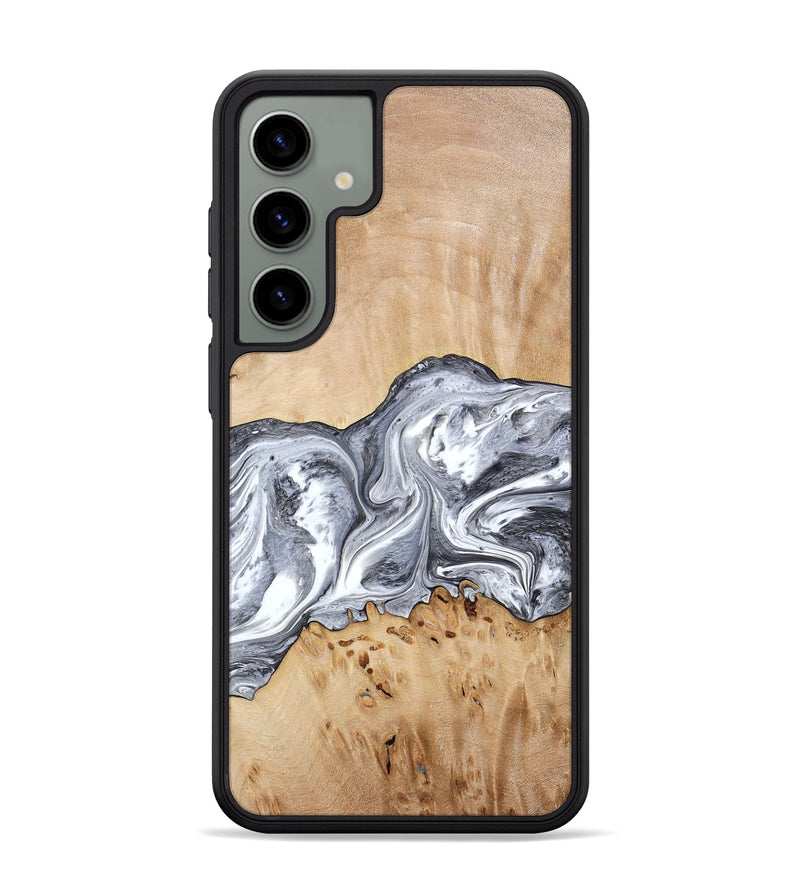 Galaxy S24 Plus Wood Phone Case - Lea (Black & White, 773635)
