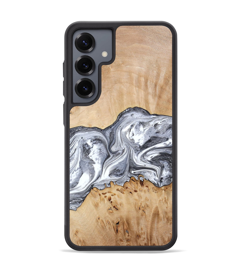 Galaxy S25 Plus Wood Phone Case - Lea (Black & White, 773635)