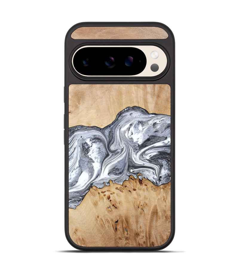 Pixel 10 Wood Phone Case - Lea (Black & White, 773635)