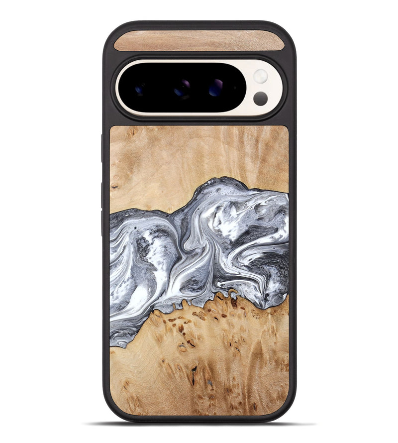 Pixel 10 Pro XL Wood Phone Case - Lea (Black & White, 773635)