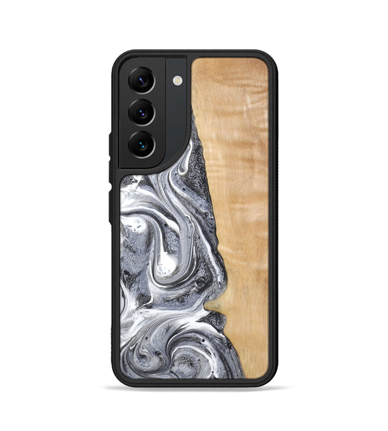 Galaxy S22 Wood Phone Case - Dereck (Black & White, 773639)