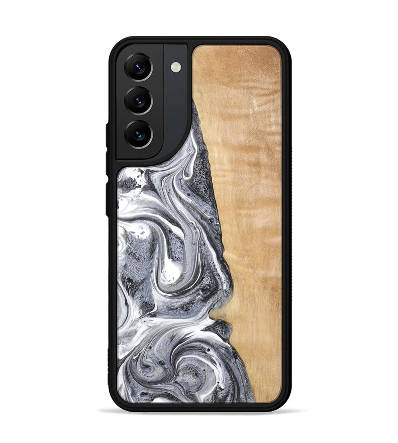 Galaxy S22 Plus Wood Phone Case - Dereck (Black & White, 773639)