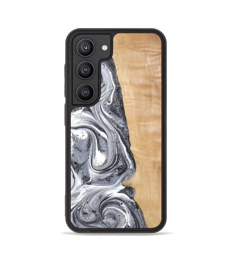 Galaxy S23 Wood Phone Case - Dereck (Black & White, 773639)