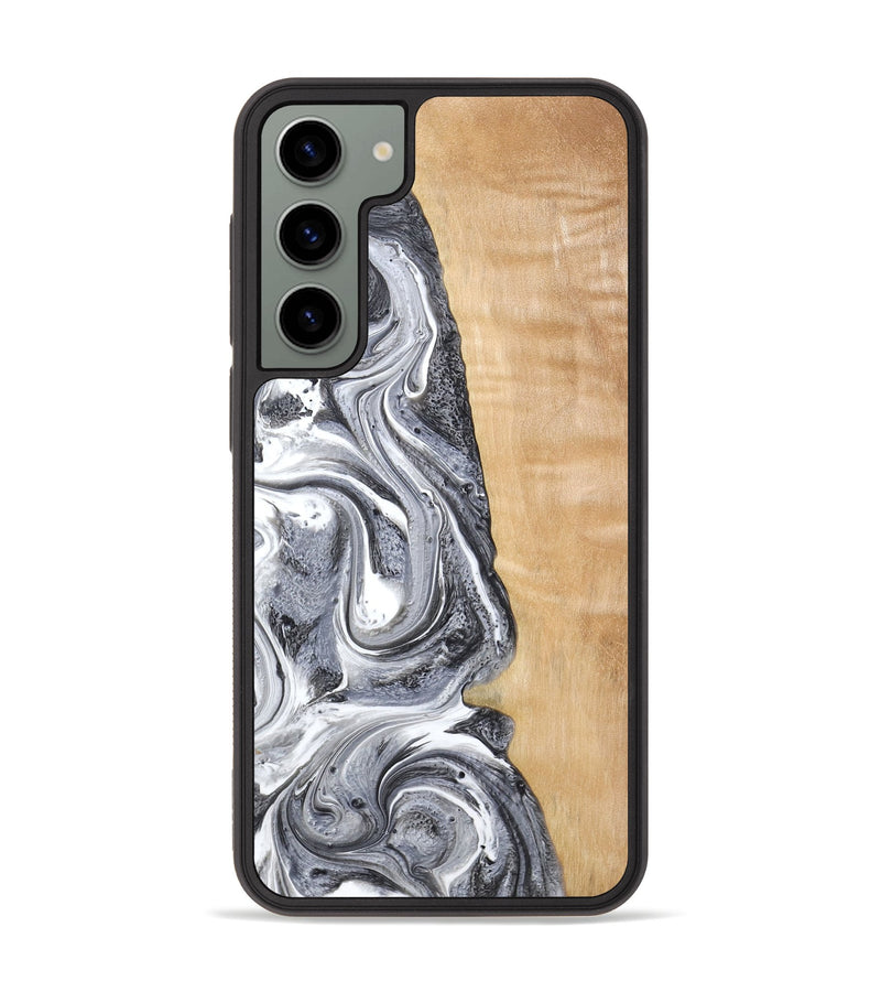 Galaxy S23 Plus Wood Phone Case - Dereck (Black & White, 773639)