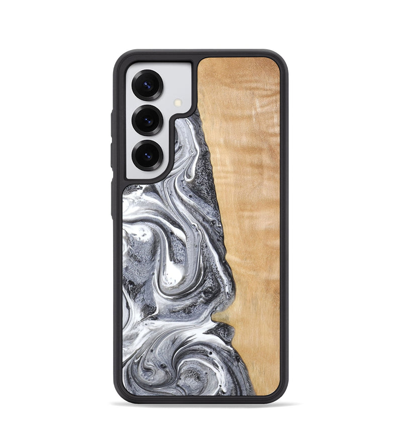 Galaxy S25 Wood Phone Case - Dereck (Black & White, 773639)