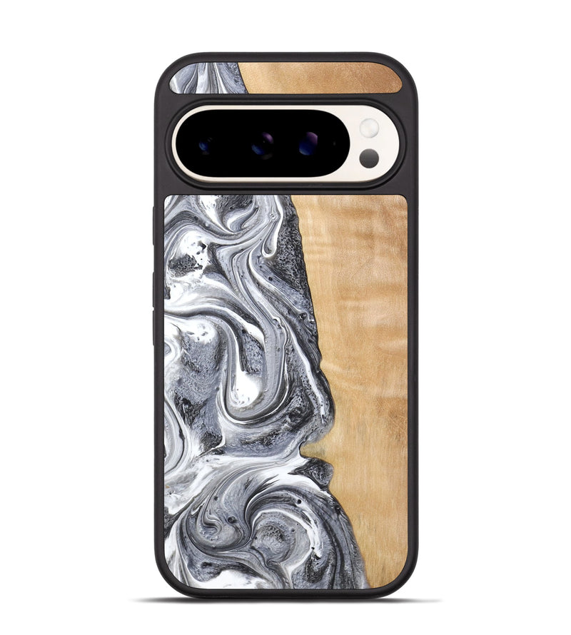Pixel 9 Wood Phone Case - Dereck (Black & White, 773639)