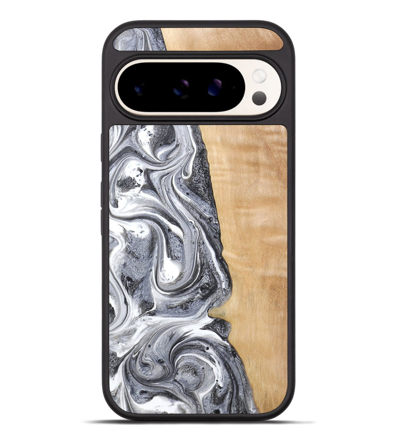 Pixel 9 Pro XL Wood Phone Case - Dereck (Black & White, 773639)