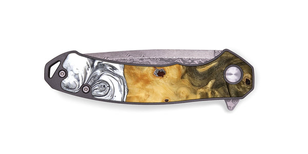 EDC Wood Pocket Knife - Sean (Black & White, 773642)