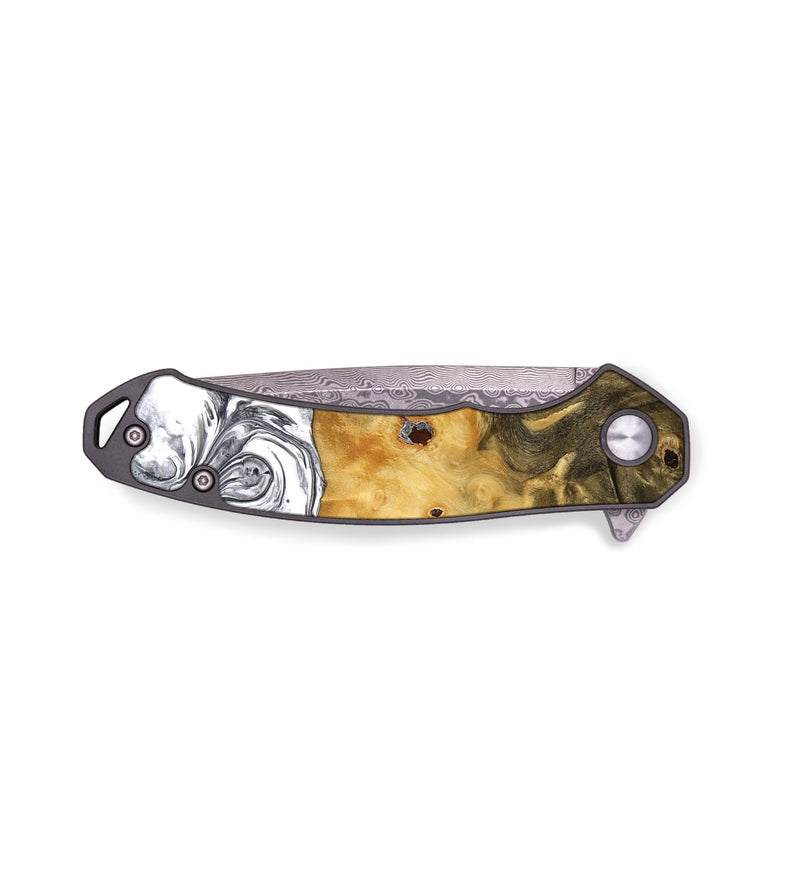 EDC Wood Pocket Knife - Sean (Black & White, 773642)