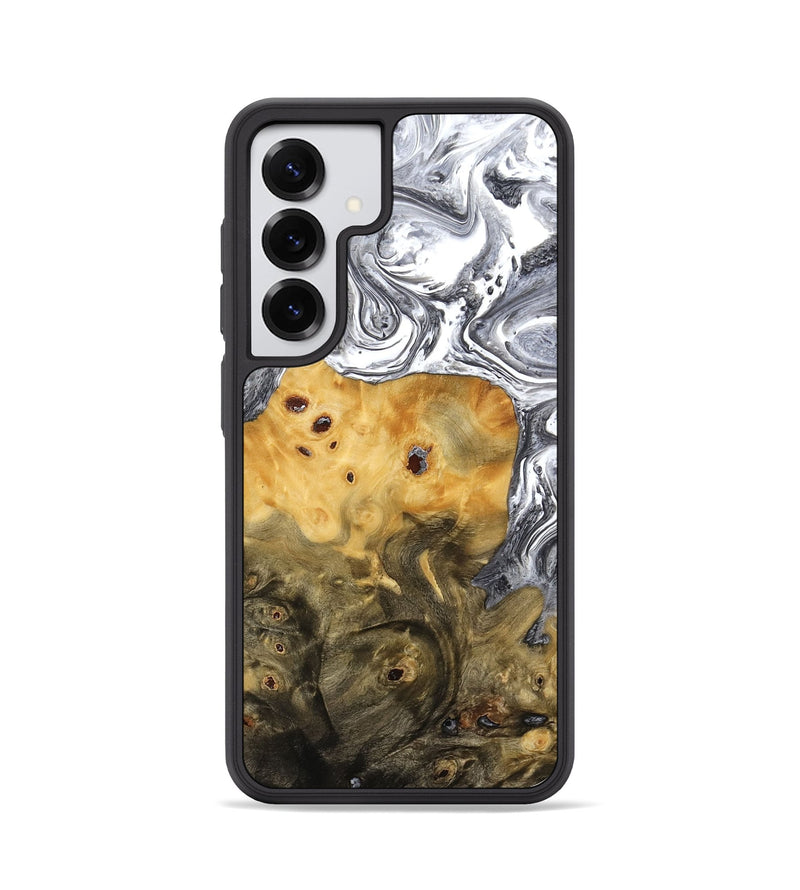 Galaxy S25 Wood Phone Case - Sean (Black & White, 773642)