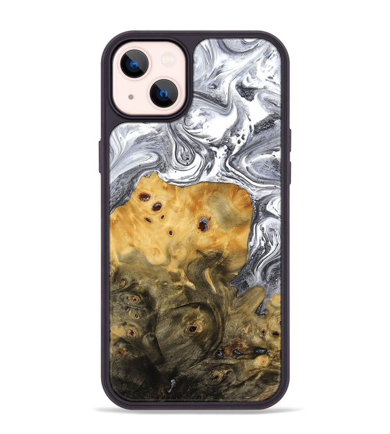 iPhone 14 Plus Wood Phone Case - Sean (Black & White, 773642)