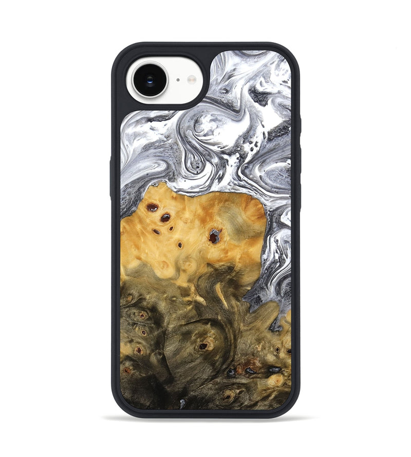 iPhone 16e Wood Phone Case - Sean (Black & White, 773642)