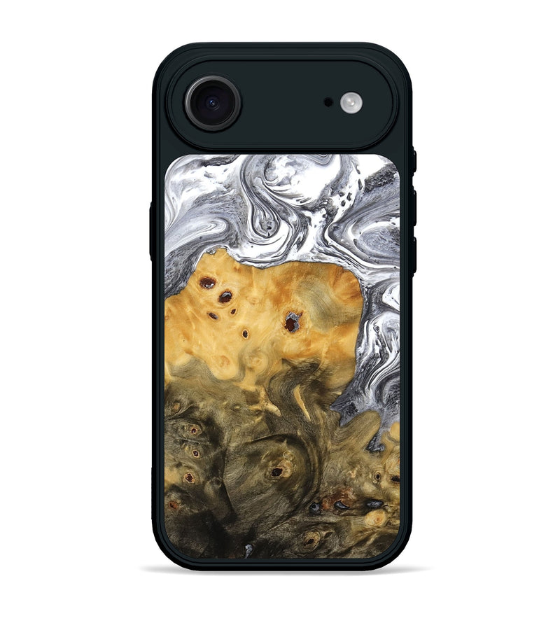 iPhone 17 Air Wood Phone Case - Sean (Black & White, 773642)