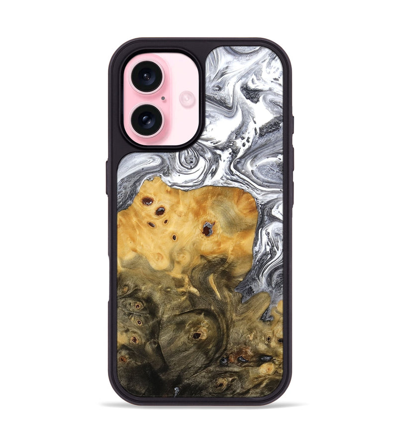 iPhone 17 Wood Phone Case - Sean (Black & White, 773642)