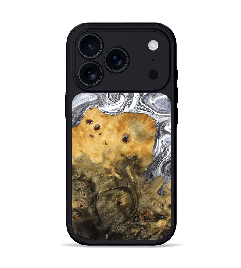 iPhone 17 Pro Wood Phone Case - Sean (Black & White, 773642)