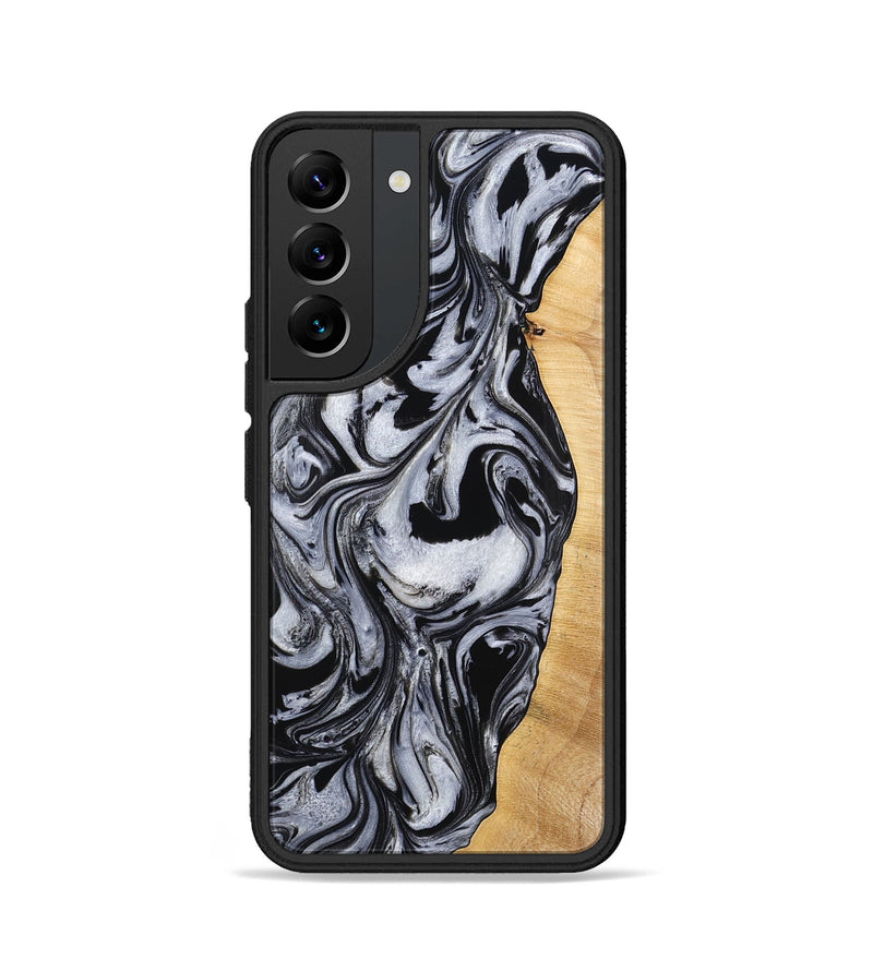 Galaxy S22 Wood Phone Case - Alina (Black & White, 773643)