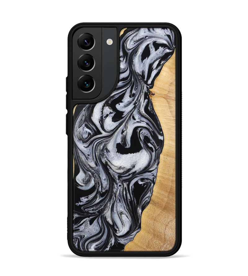 Galaxy S22 Plus Wood Phone Case - Alina (Black & White, 773643)