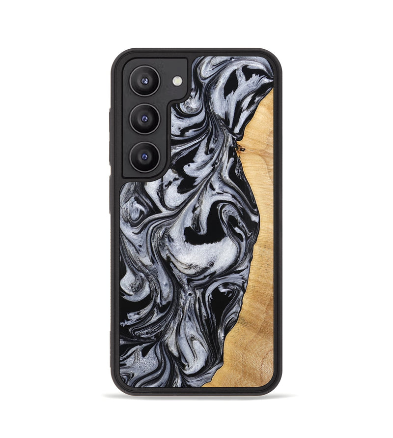 Galaxy S23 Wood Phone Case - Alina (Black & White, 773643)