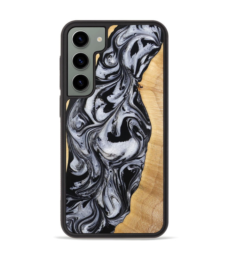 Galaxy S23 Plus Wood Phone Case - Alina (Black & White, 773643)