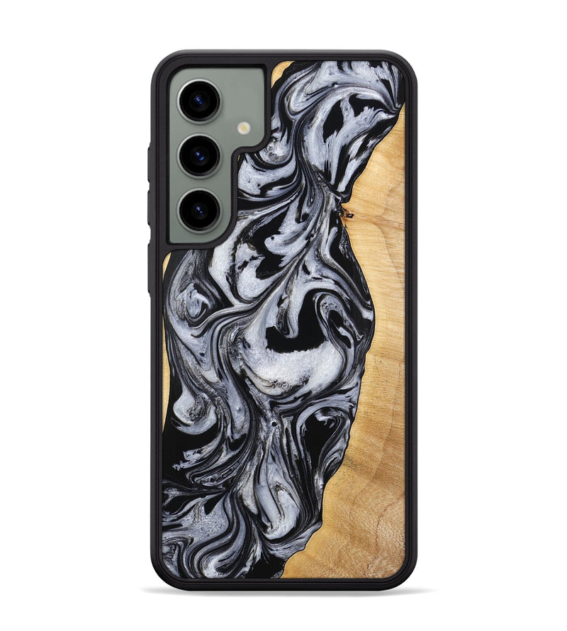 Galaxy S24 Plus Wood Phone Case - Alina (Black & White, 773643)