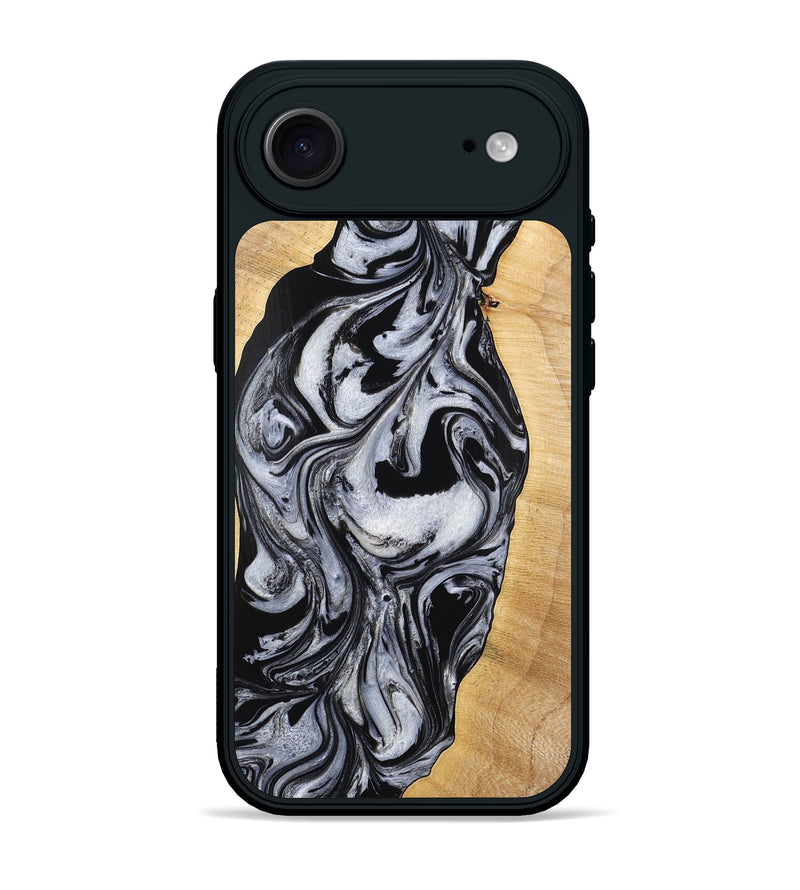 iPhone 17 Air Wood Phone Case - Alina (Black & White, 773643)