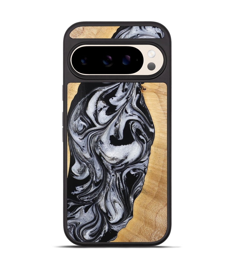 Pixel 10 Wood Phone Case - Alina (Black & White, 773643)