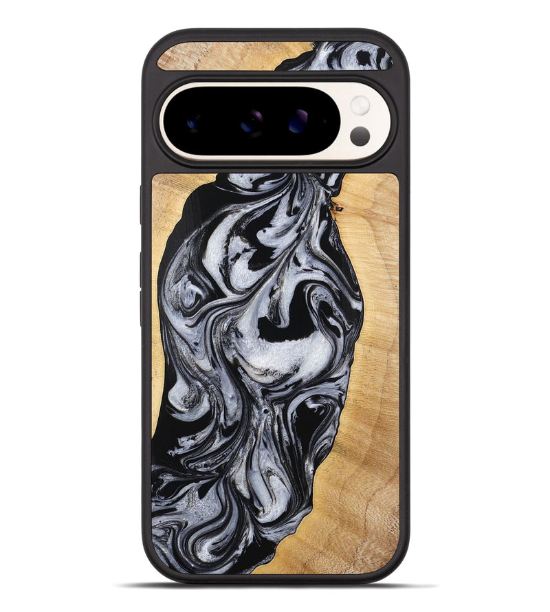 Pixel 10 Pro XL Wood Phone Case - Alina (Black & White, 773643)