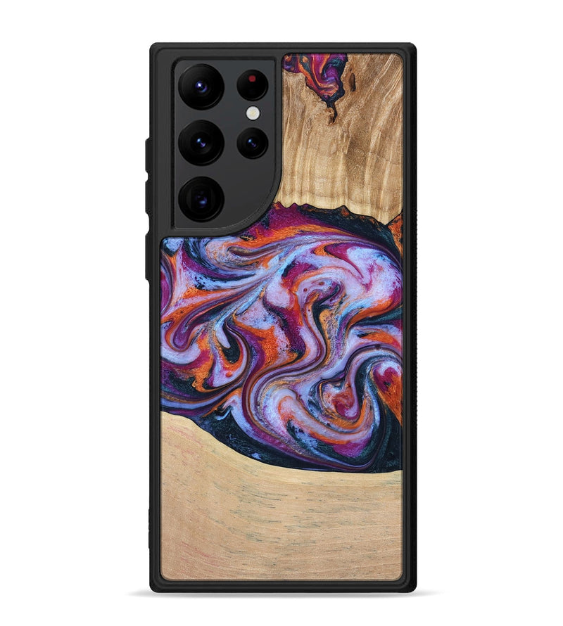 Galaxy S22 Ultra Wood Phone Case - Kinslee (Purple, 773828)