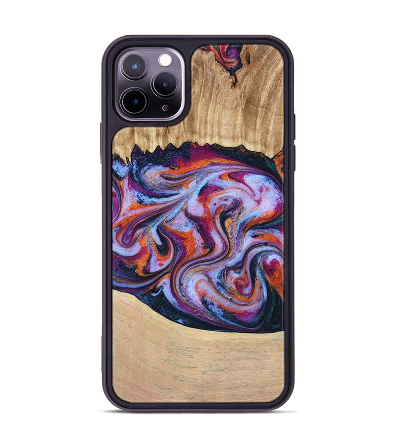 iPhone 11 Pro Max Wood Phone Case - Kinslee (Purple, 773828)
