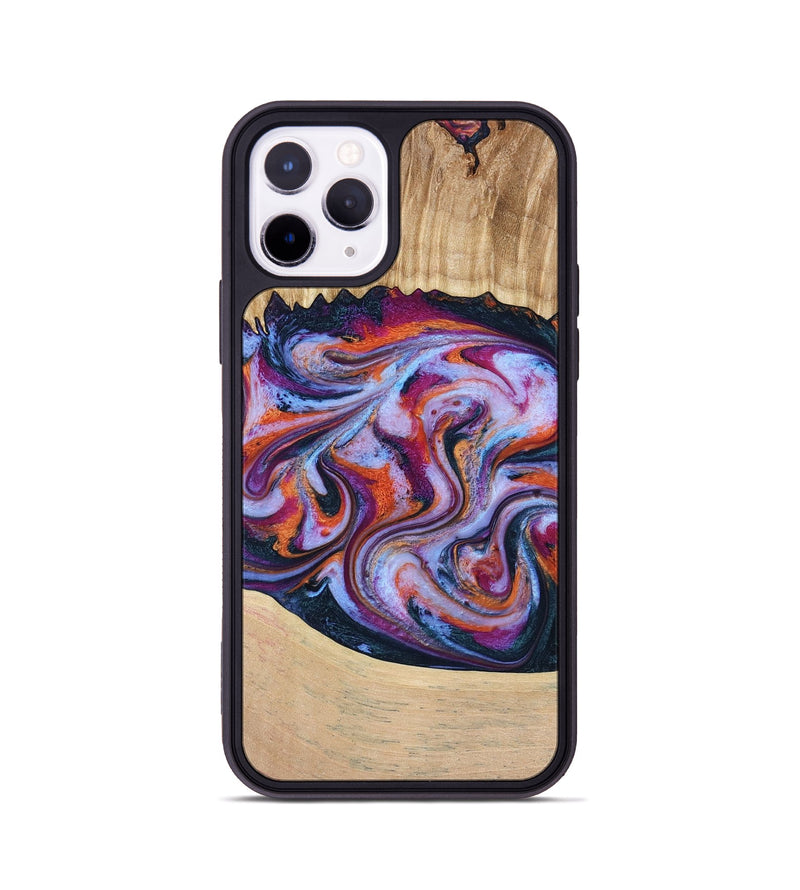 iPhone 11 Pro Wood Phone Case - Kinslee (Purple, 773828)