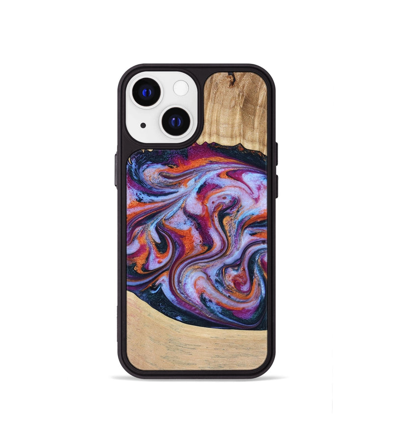 iPhone 13 mini Wood Phone Case - Kinslee (Purple, 773828)