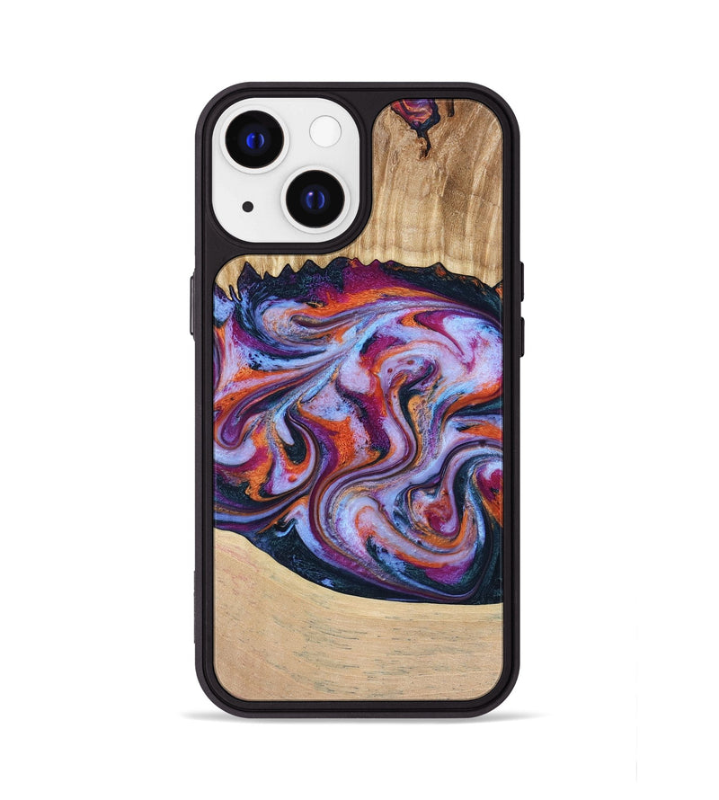 iPhone 13 Wood Phone Case - Kinslee (Purple, 773828)