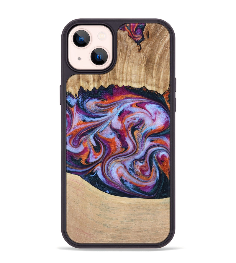 iPhone 14 Plus Wood Phone Case - Kinslee (Purple, 773828)