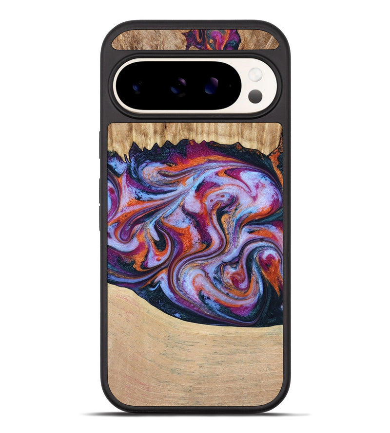 Pixel 10 Pro XL Wood Phone Case - Kinslee (Purple, 773828)