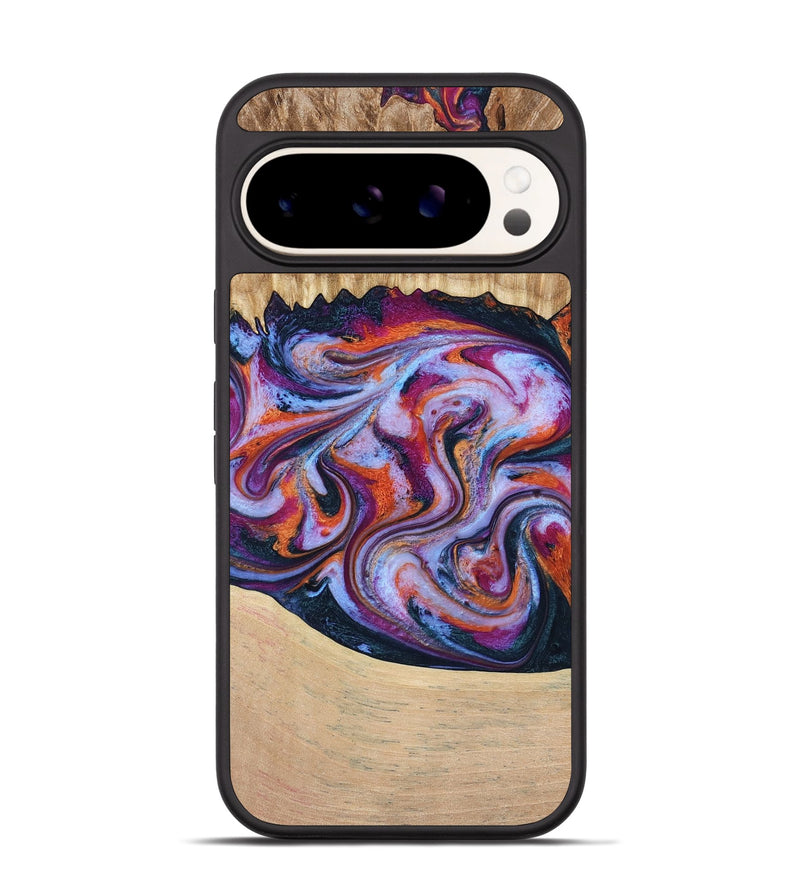 Pixel 9 Wood Phone Case - Kinslee (Purple, 773828)